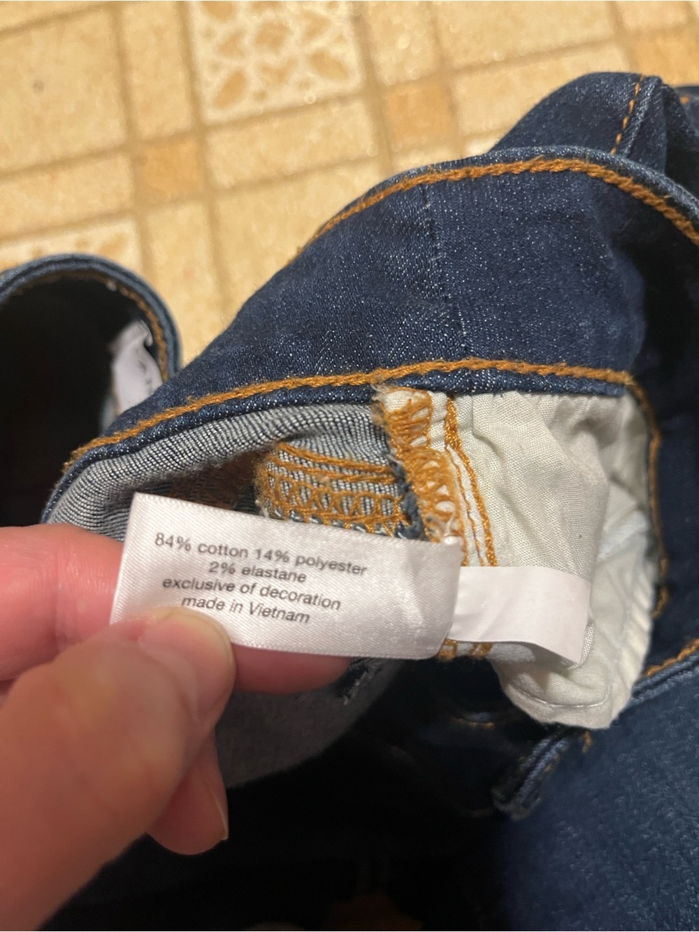 Lane Bryant dark Wash Women’s stretch Bootcut Jeans size 18P fancy stitching - Picture 8 of 11